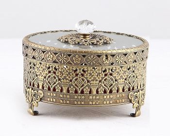 brass decorative jewelry box
