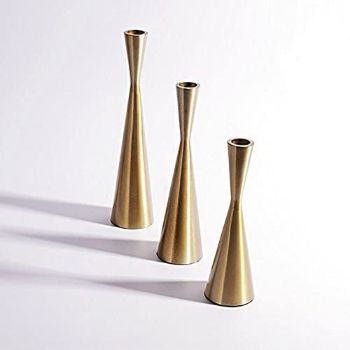 brass candlestick holder