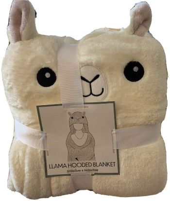 Llama Hooded Blanket
