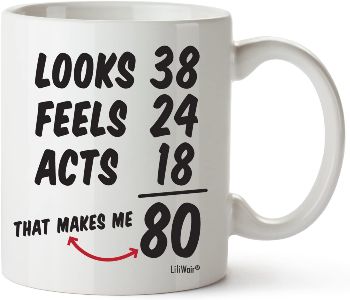 80th Birthday Mug 