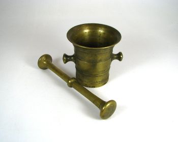 Brass Mortar And Pestle