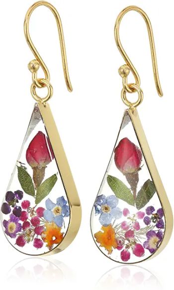 Flower Teardrop Earrings