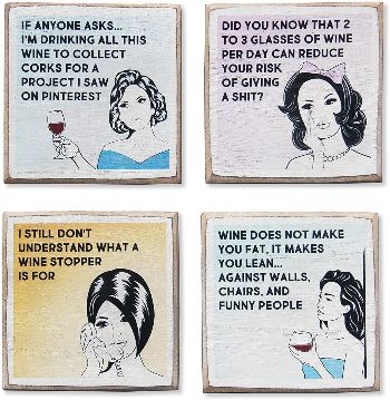 Funny Wine Coaster