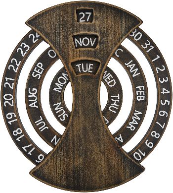 Perpetual Wooden Calendar