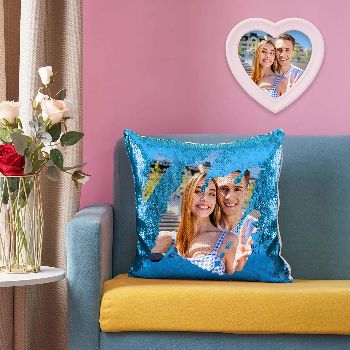 Photo Sequin Pillow