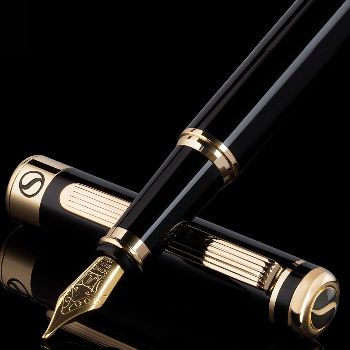 Scrivener Black Lacquer Fountain Pen