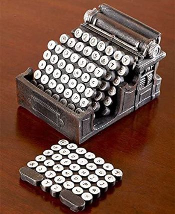 Typewriter Coaster Set
