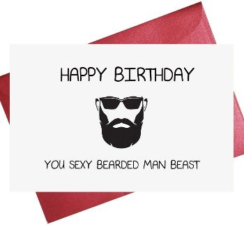 Beard Birthday Card 