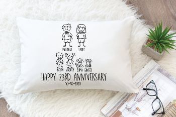 Custom Anniversary Pillow