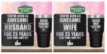 Husband and Wife Travel Mugs