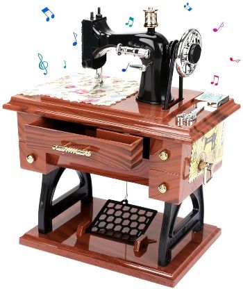 Mini Sewing Machine Music Box