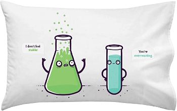 Overreacting Chemistry Joke Pillow Case
