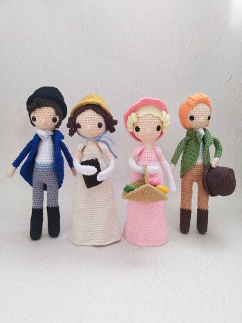Pride and Prejudice Character Crochet Dolls