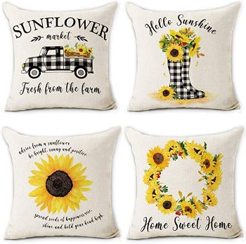 Sunflower Pillow Covers
