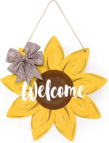 Sunflower “Welcome” Door Hanger