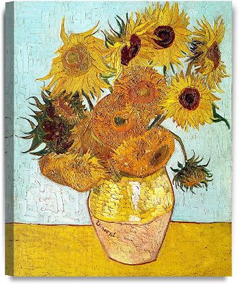 Twelve Sunflowers by Van Gough Replica