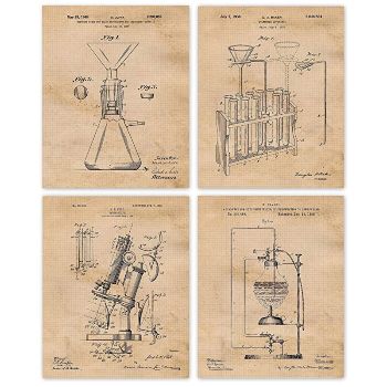 Vintage Science Lab Wall Art