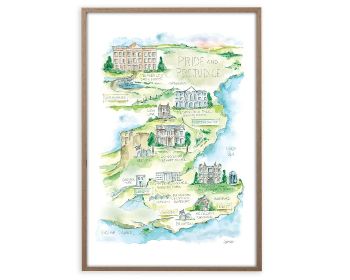 Watercolor Map Print