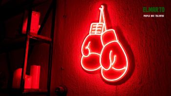 Boxing Gloves Neon Sign