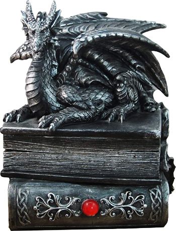 Guardian of Bibliophiles Dragon Trinket Box
