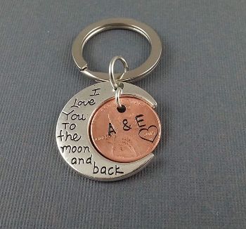 “ I Love You To The Moon And Back” Keychain