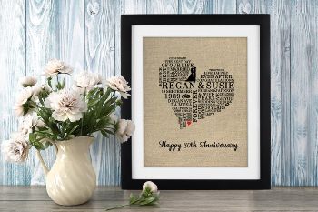 Lovely Burlap Print