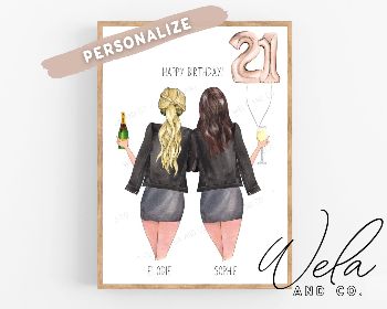 Personalized Best Friend Print