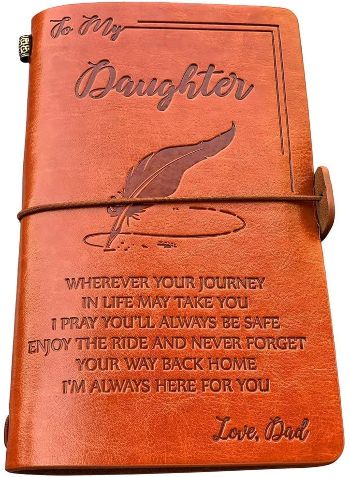  “To My Daughter” Leather Journal