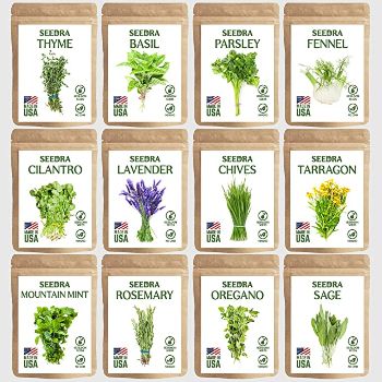 12 Herb Seeds Variety Pack