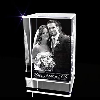 3D Engraved Crystal Photo