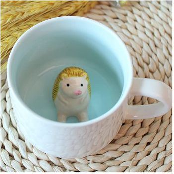 3D Hedgehog Coffee Mug