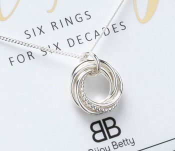 6 Rings for 6 Decades Necklace