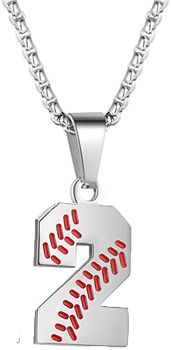 Baseball Jersey Number Necklace