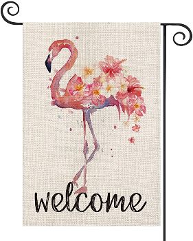 Flamingo Welcome Sign