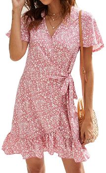 Floral Wrap Dress