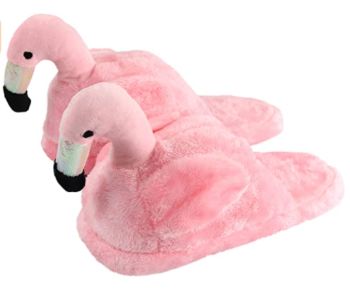 Fluffy Flamingo Slippers