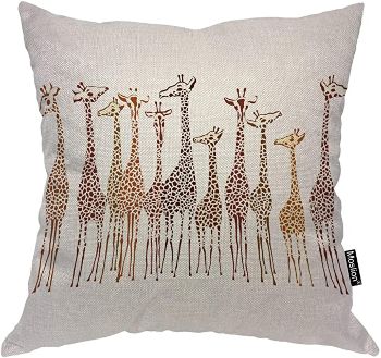 Giraffe Throw Pillow Cover