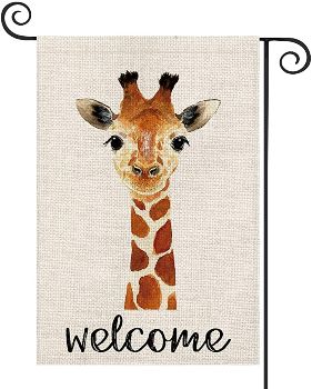Giraffe Welcome Sign
