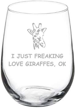 Giraffe Wine Glass