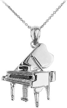 Grand Piano Pendant Necklace