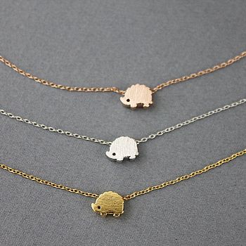 Hedgehog Charm Necklace