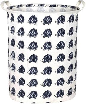 Hedgehog Print Laundry Basket