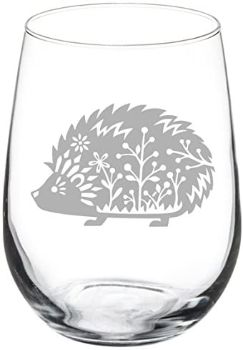 Hedgehog Wine Glass