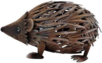 Iron Carved Hedgehog Sculpture