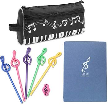 Music Notes Theme Stationery Set