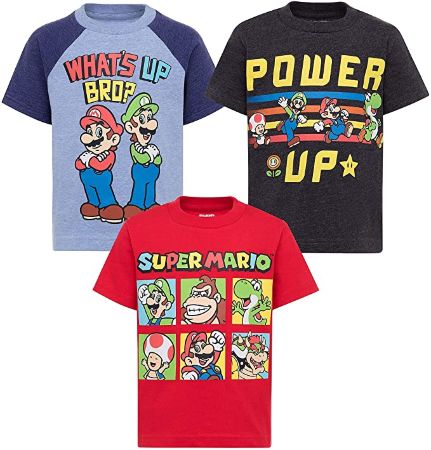 3 Pack Super Mario Shirt
