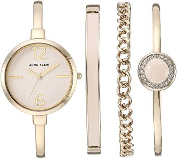 Anne Klein Women's Bracelet and Watch Set