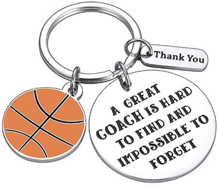 Basketball Coach Thank You Keychain