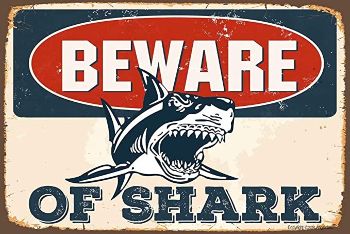  "Beware of Shark" Sign
