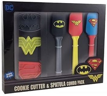 DC Comics Kitchen Spatula and Cookie Cutter Set